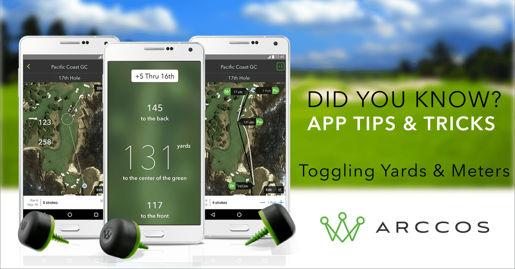 Did You Know: Measure distance in yards or meters