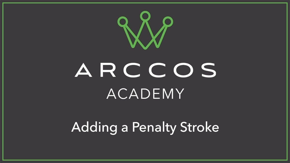 Arccos Academy: Adding A Penalty Stroke