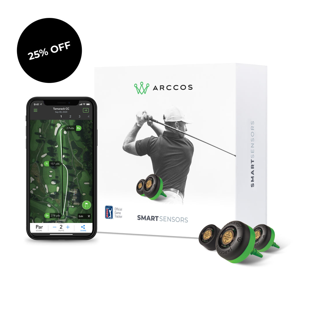 PlayBetter 3rd Generation Arccos Caddie Smart Sensors popular Golf GPS - Black