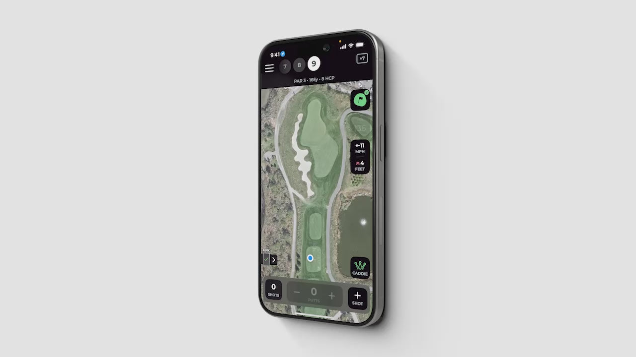 Load video: &lt;p&gt;World’s first A.I powered GPS rangefinder that provides real-time yardage adjustments for wind speed/direction, slope, temperature, humidity &amp; altitude, personalized to you.&lt;/p&gt;