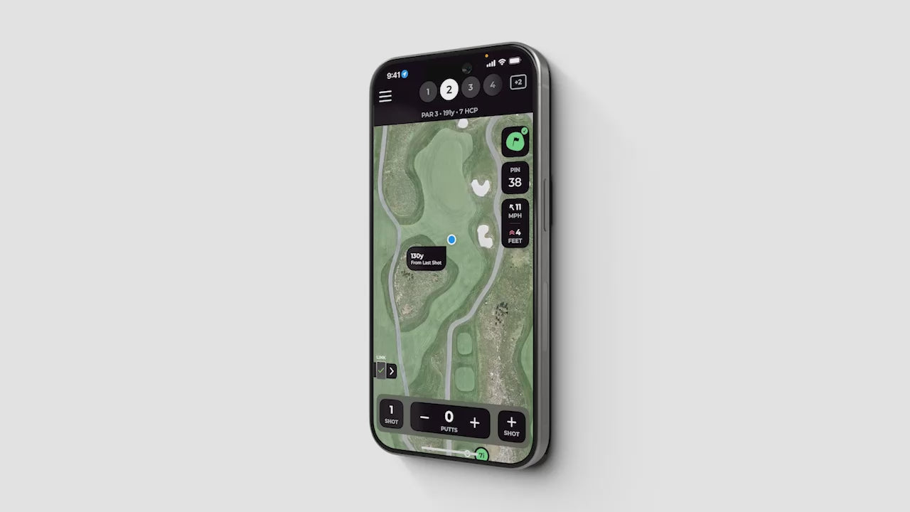 Load video: &lt;p&gt;Automatically track and record your shots on the course, so you can see how far you actually hit each of your clubs.&lt;/p&gt;